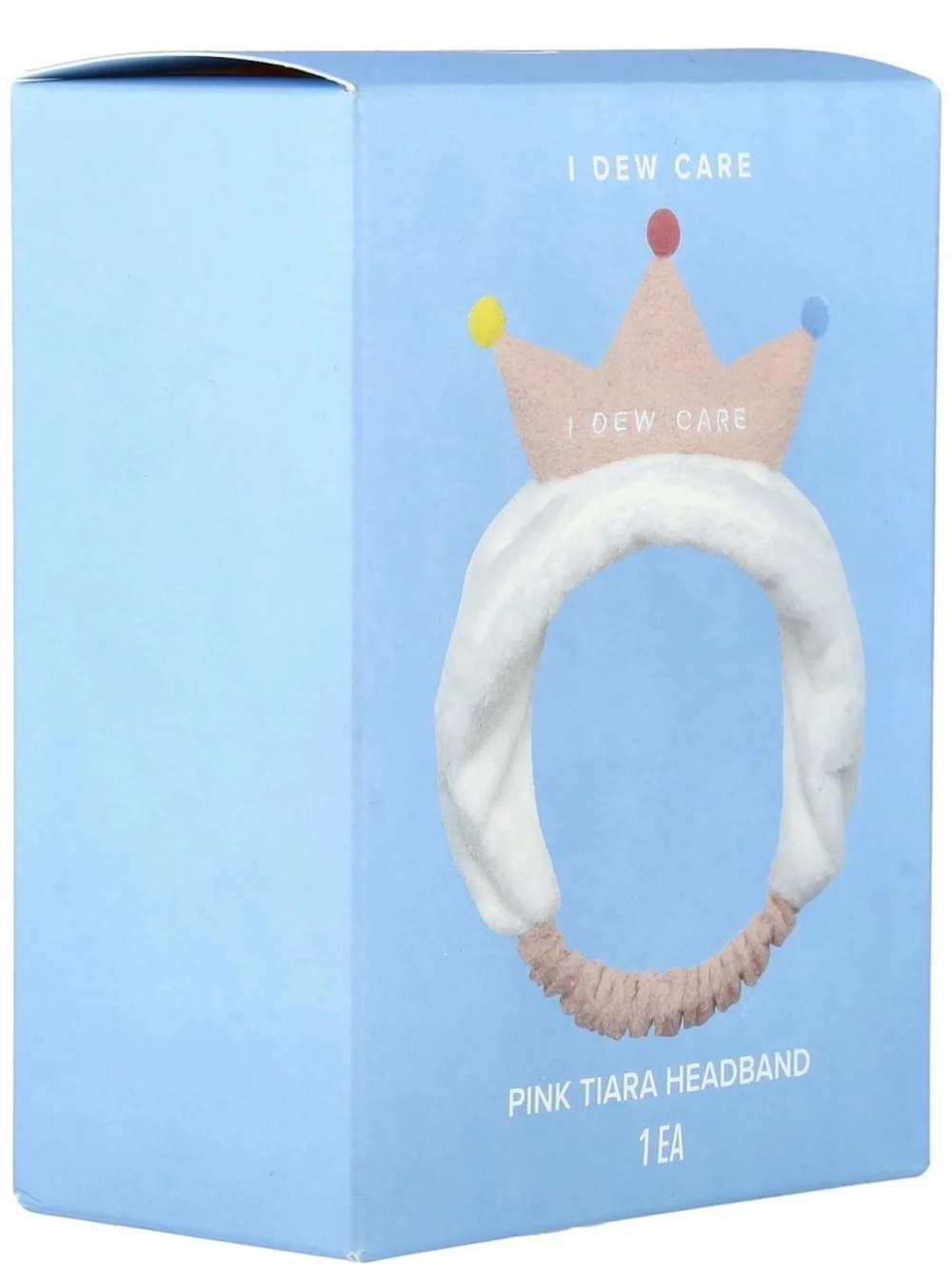 I Dew Care Pink and White Crown Headband South Korean NEW PC